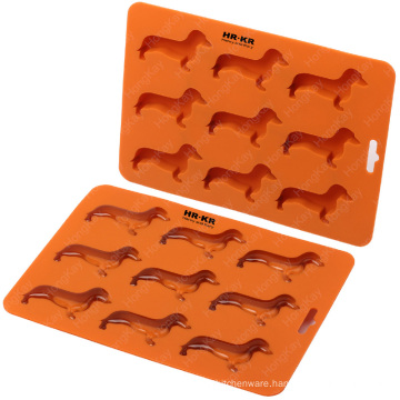 Ice Cube Tray for Dachshund Dog Shaped Silicone Ice Tray with BPA Free